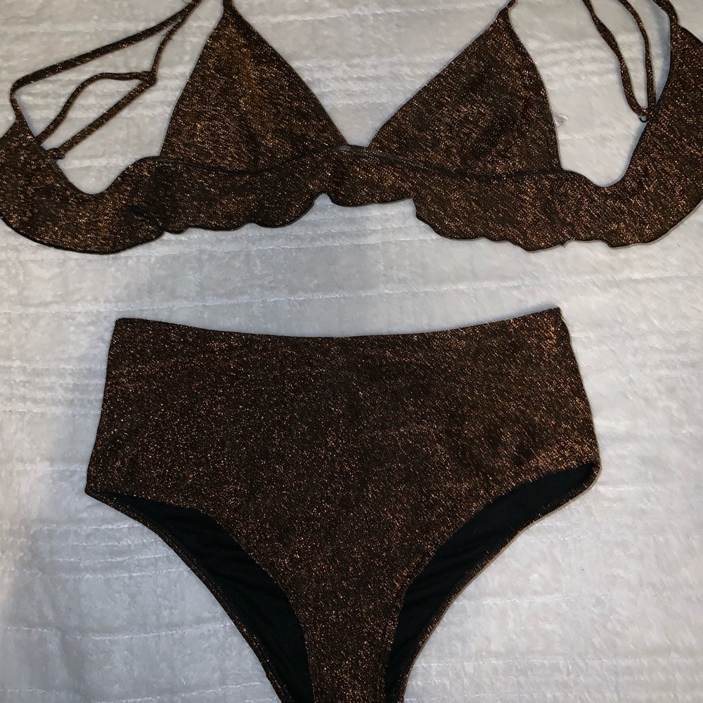 Black and gold bikini